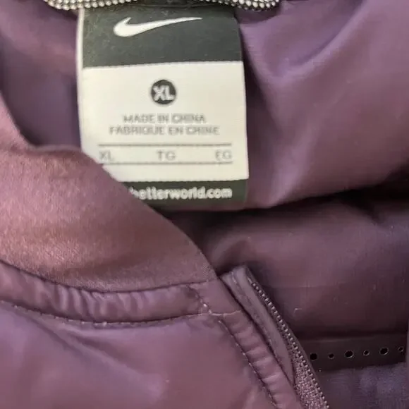 Nike Quilted Puffer Running Vest Womens XL / TG - Picture 3 of 7